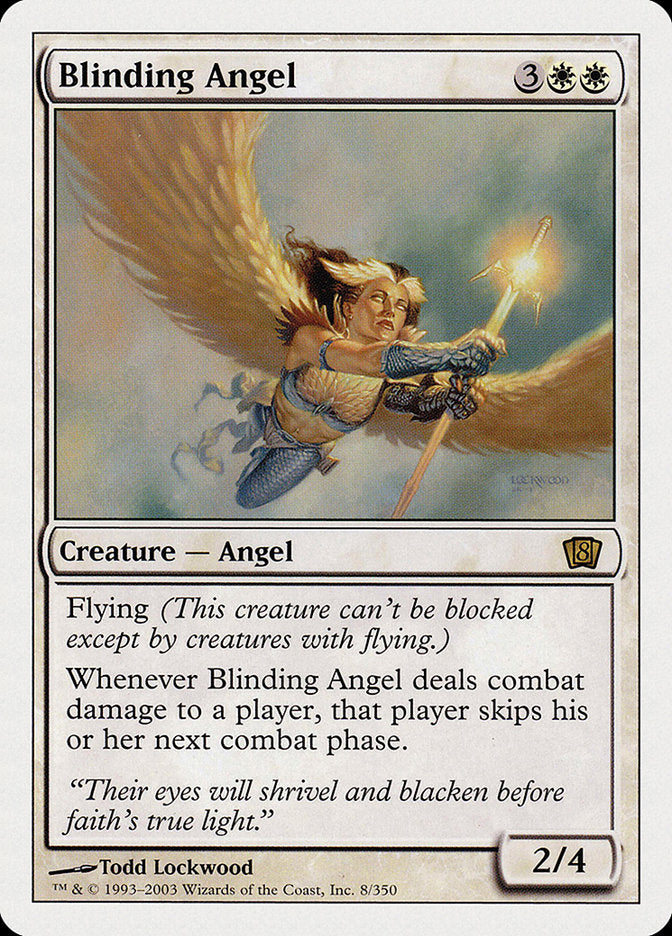 Blinding Angel (8th Edition) [Oversize Cards] | Gear Gaming Fayetteville