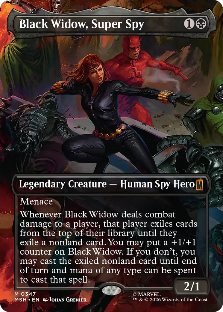 Black Widow, Super Spy (Borderless) (0347) [Marvel Super Heroes] | Gear Gaming Fayetteville
