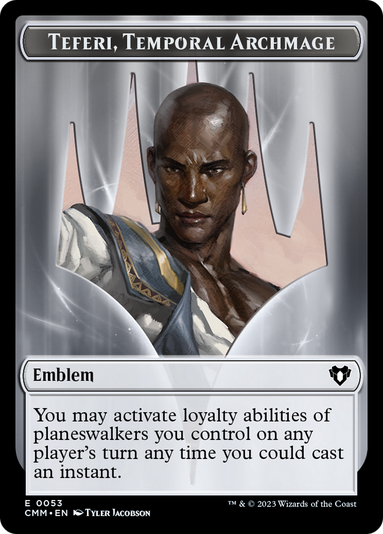 Teferi, Temporal Archmage Emblem [Commander Masters Tokens] | Gear Gaming Fayetteville