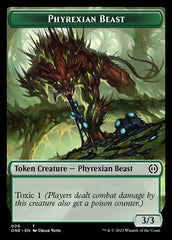 Rebel // Phyrexian Beast Double-Sided Token [Phyrexia: All Will Be One Tokens] | Gear Gaming Fayetteville