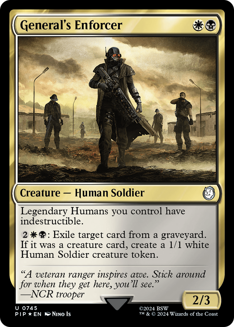 General's Enforcer (Surge Foil) [Fallout] | Gear Gaming Fayetteville