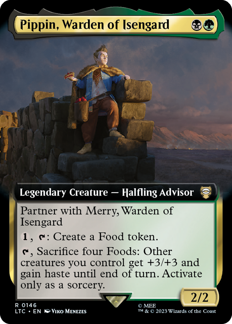 Pippin, Warden of Isengard (Extended Art) [The Lord of the Rings: Tales of Middle-Earth Commander] | Gear Gaming Fayetteville