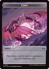 Copy // Dragon (0014) Double-Sided Token [Tarkir: Dragonstorm Commander Tokens] | Gear Gaming Fayetteville
