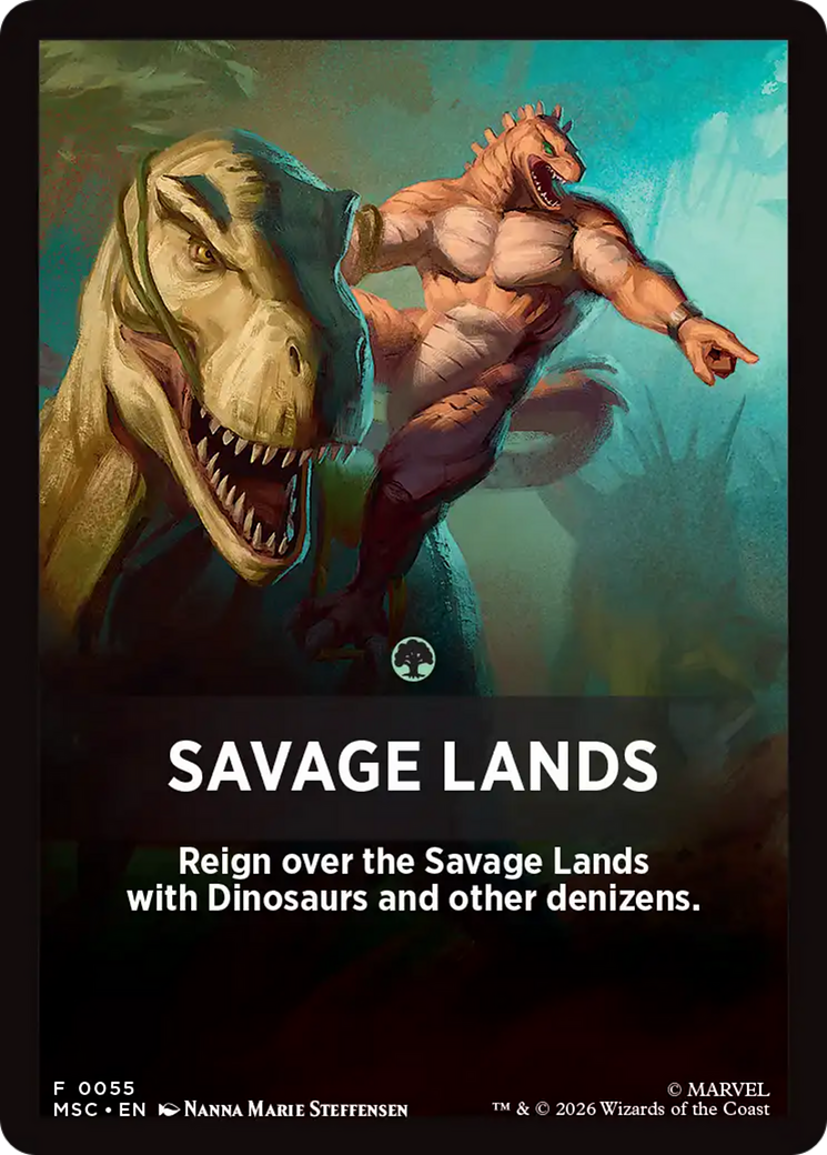 Savage Lands Theme Card [Marvel Super Heroes Commander] | Gear Gaming Fayetteville