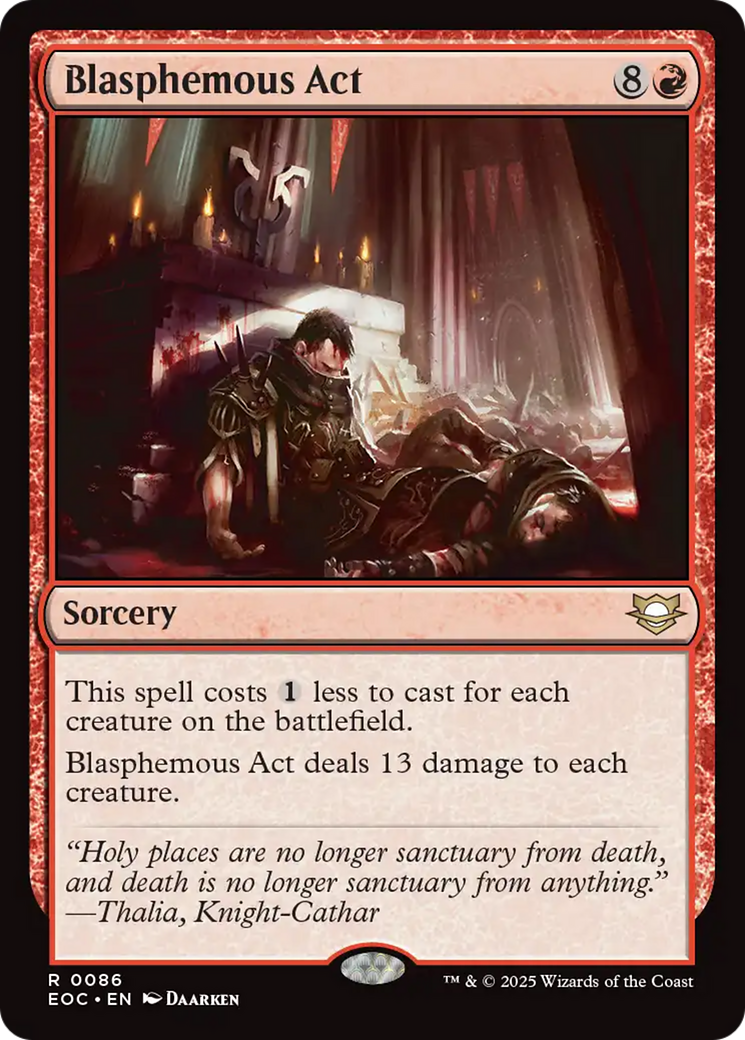 Blasphemous Act [Edge of Eternities Commander] | Gear Gaming Fayetteville