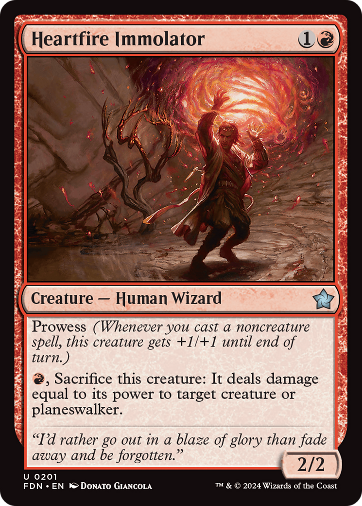 Heartfire Immolator [Foundations] | Gear Gaming Fayetteville