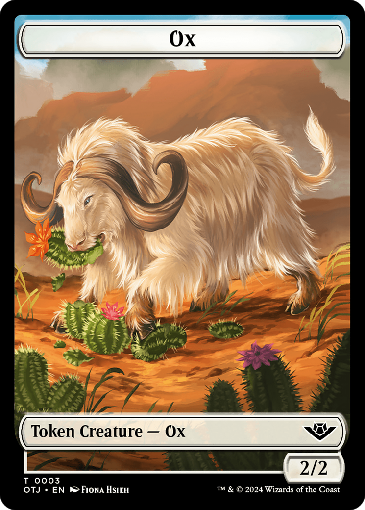 Ox // Plot Double-Sided Token [Outlaws of Thunder Junction Tokens] | Gear Gaming Fayetteville