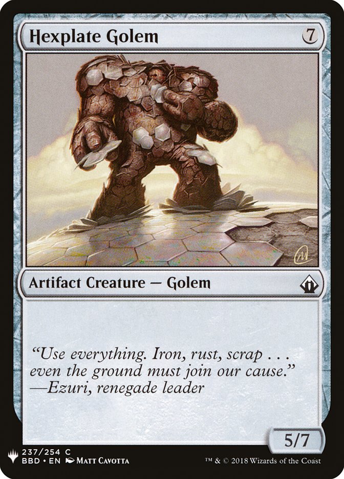 Hexplate Golem [Mystery Booster] | Gear Gaming Fayetteville