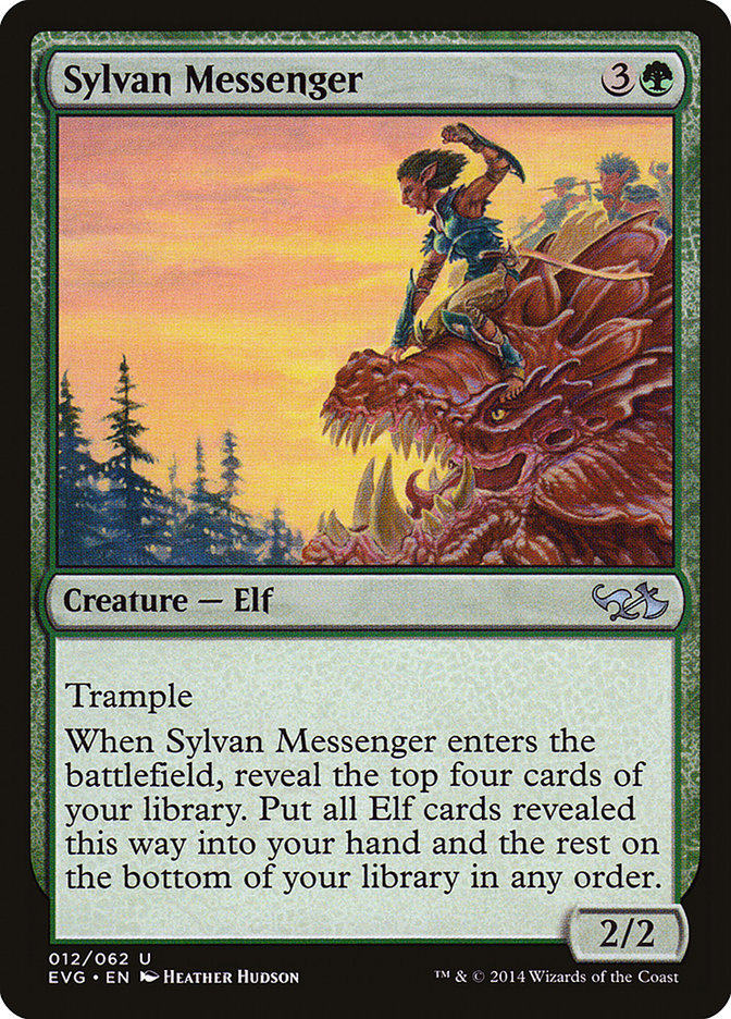 Sylvan Messenger (Elves vs. Goblins) [Duel Decks Anthology] | Gear Gaming Fayetteville