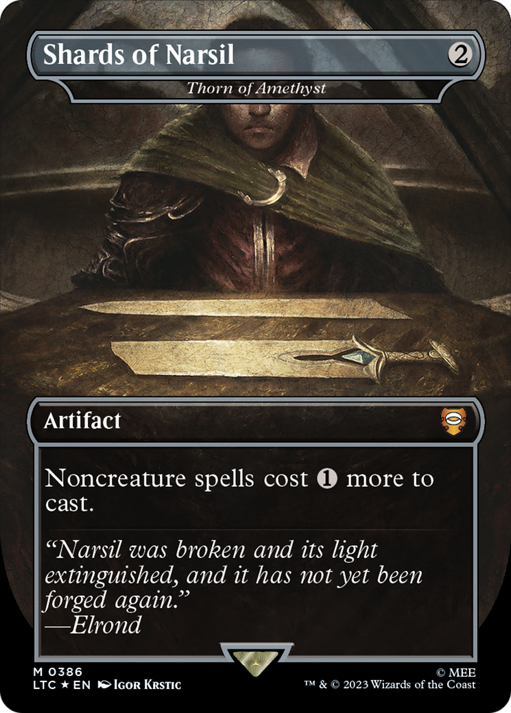 Shards of Narsil - Thorn of Amethyst (Surge Foil Realms and Relics) [The Lord of the Rings: Tales of Middle-Earth Commander] | Gear Gaming Fayetteville