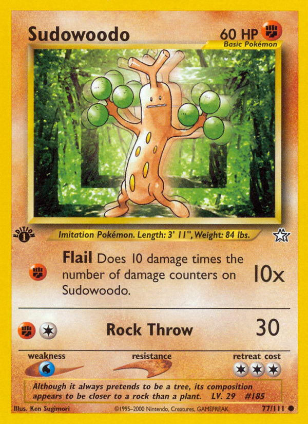 Sudowoodo (77/111) [Neo Genesis 1st Edition] | Gear Gaming Fayetteville