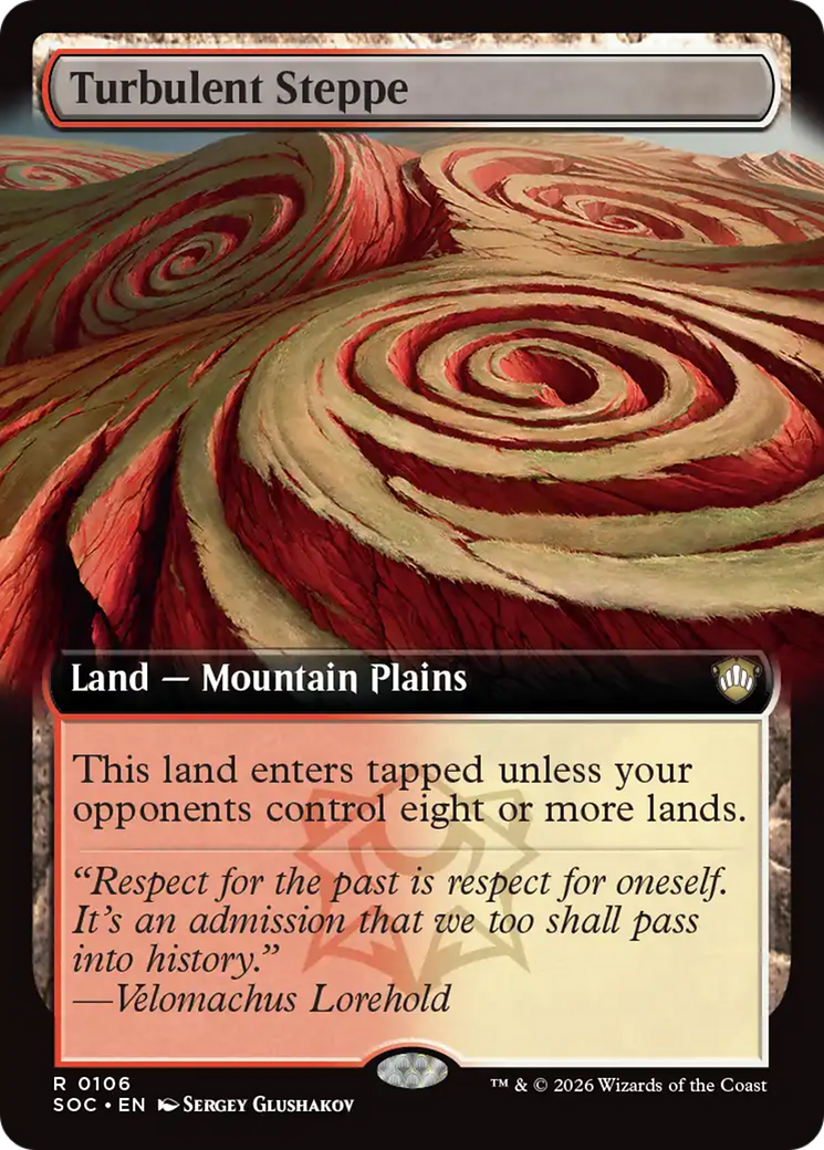 Turbulent Steppe (Extended Art) [Secrets of Strixhaven Commander] | Gear Gaming Fayetteville