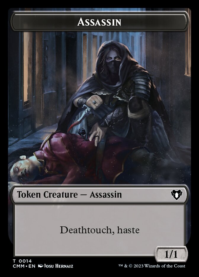Treasure // Assassin Double-Sided Token [Commander Masters Tokens] | Gear Gaming Fayetteville