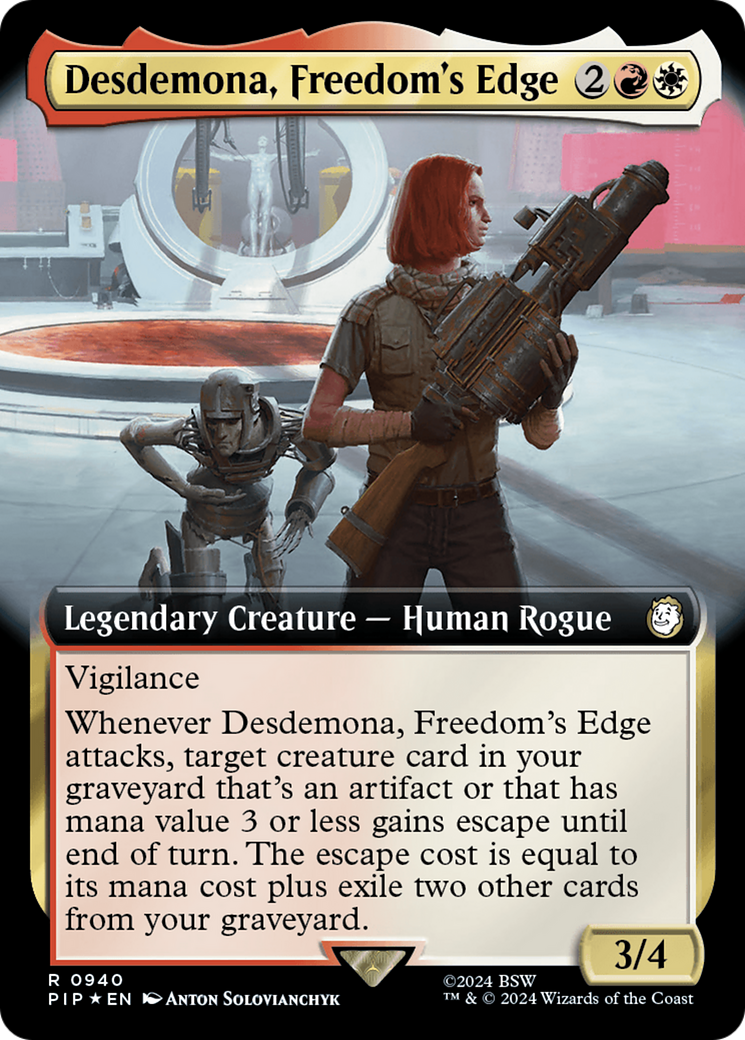 Desdemona, Freedom's Edge (Extended Art) (Surge Foil) [Fallout] | Gear Gaming Fayetteville