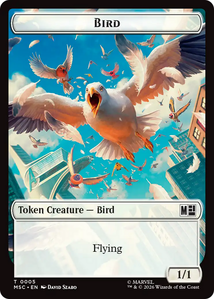 Treasure (022) // Bird (005) Double-Sided Token [Marvel Super Heroes Commander Tokens] | Gear Gaming Fayetteville