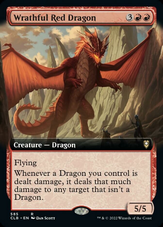 Wrathful Red Dragon (Extended Art) [Commander Legends: Battle for Baldur's Gate] | Gear Gaming Fayetteville
