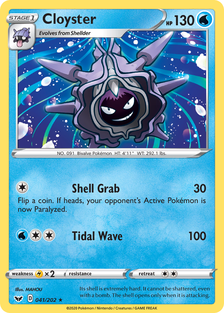 Cloyster (041/202) [Sword & Shield: Base Set] | Gear Gaming Fayetteville