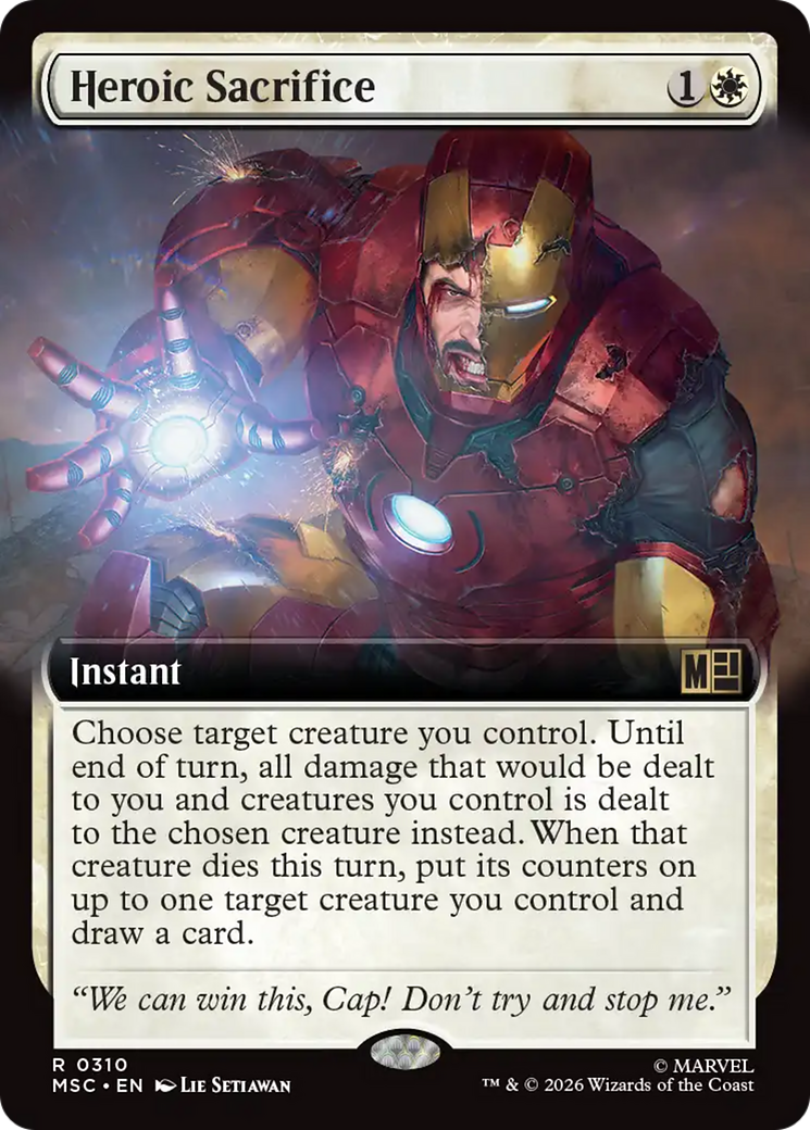 Heroic Sacrifice (Extended Art) [Marvel Super Heroes Commander] | Gear Gaming Fayetteville