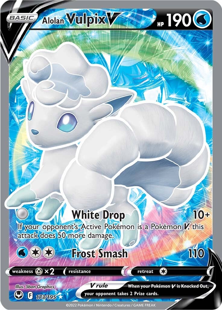 Alolan Vulpix V (173/195) [Sword & Shield: Silver Tempest] | Gear Gaming Fayetteville