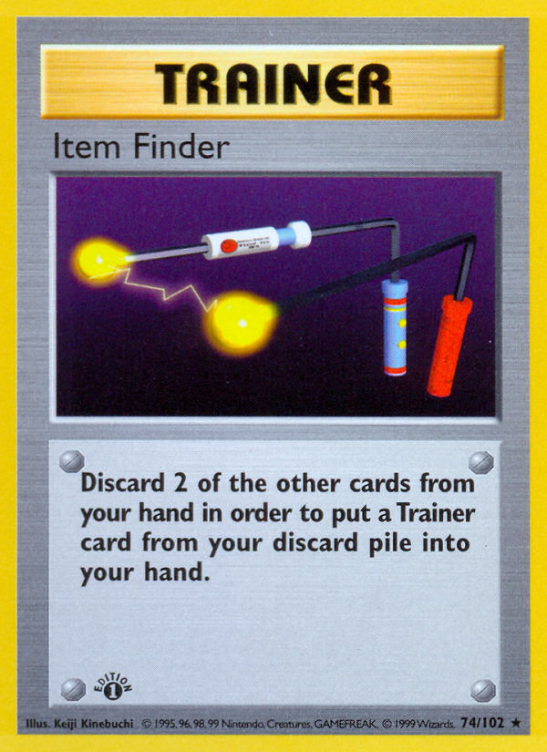 Item Finder (74/102) (Shadowless) [Base Set 1st Edition] | Gear Gaming Fayetteville