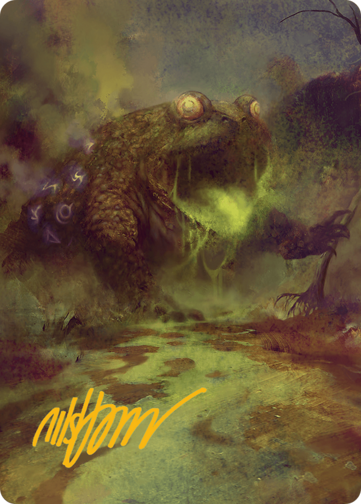 The Gitrog Monster Art Card (Gold-Stamped Signature) [Bloomburrow Art Series] | Gear Gaming Fayetteville