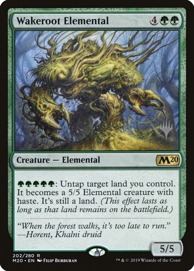 Wakeroot Elemental (Promo Pack) [Core Set 2020 Promos] | Gear Gaming Fayetteville