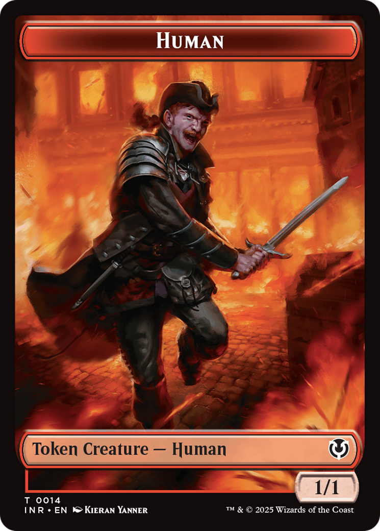 Human (0014) // Emblem - Chandra, Dressed to Kill Double-Sided Token [Innistrad Remastered Tokens] | Gear Gaming Fayetteville