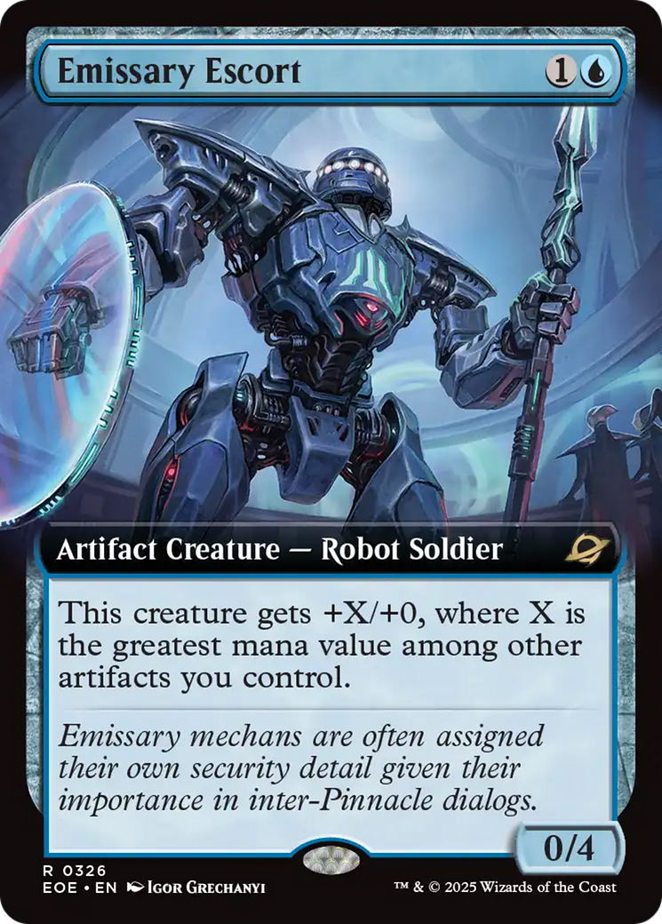 Emissary Escort (Extended Art) [Edge of Eternities] | Gear Gaming Fayetteville