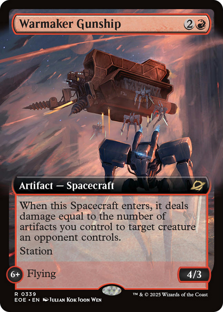 Warmaker Gunship (Extended Art) [Edge of Eternities] | Gear Gaming Fayetteville