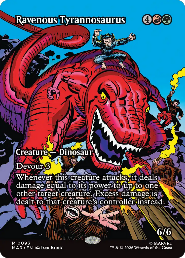Ravenous Tyrannosaurus (Borderless) [Marvel Universe: Eternal-Legal] | Gear Gaming Fayetteville
