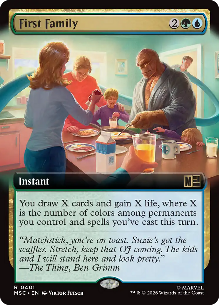 First Family (Extended Art) [Marvel Super Heroes Commander] | Gear Gaming Fayetteville