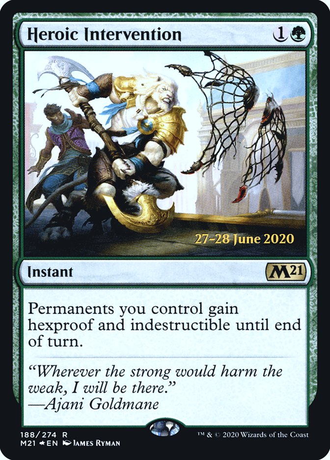 Heroic Intervention [Core Set 2021 Prerelease Promos] | Gear Gaming Fayetteville