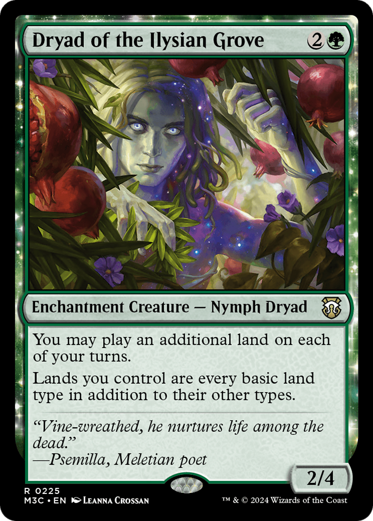 Dryad of the Ilysian Grove (Ripple Foil) [Modern Horizons 3 Commander] | Gear Gaming Fayetteville