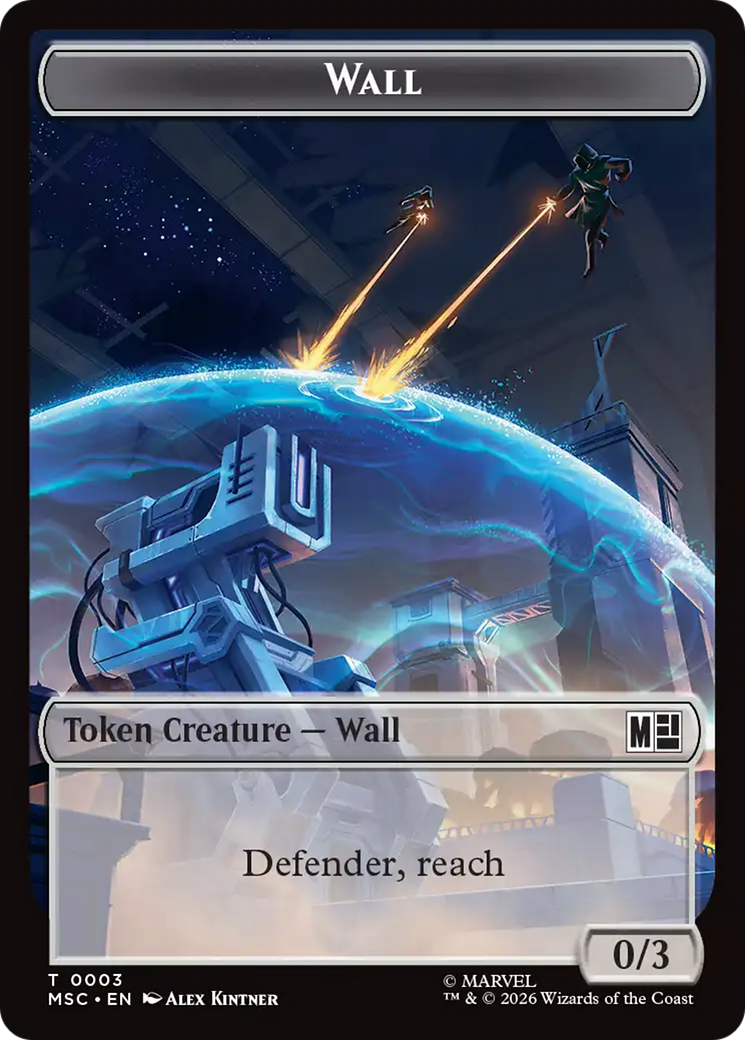 Copy (001) // Wall (003) Double-Sided Token [Marvel Super Heroes Commander Tokens] | Gear Gaming Fayetteville