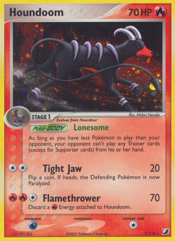 Houndoom (7/115) [EX: Unseen Forces] | Gear Gaming Fayetteville