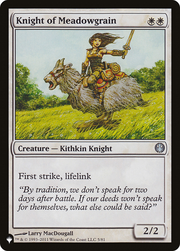 Knight of Meadowgrain [The List Reprints] | Gear Gaming Fayetteville