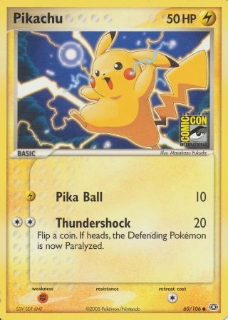 Pikachu (60/106) (2005 San Diego Comic Con) [Miscellaneous Cards] | Gear Gaming Fayetteville