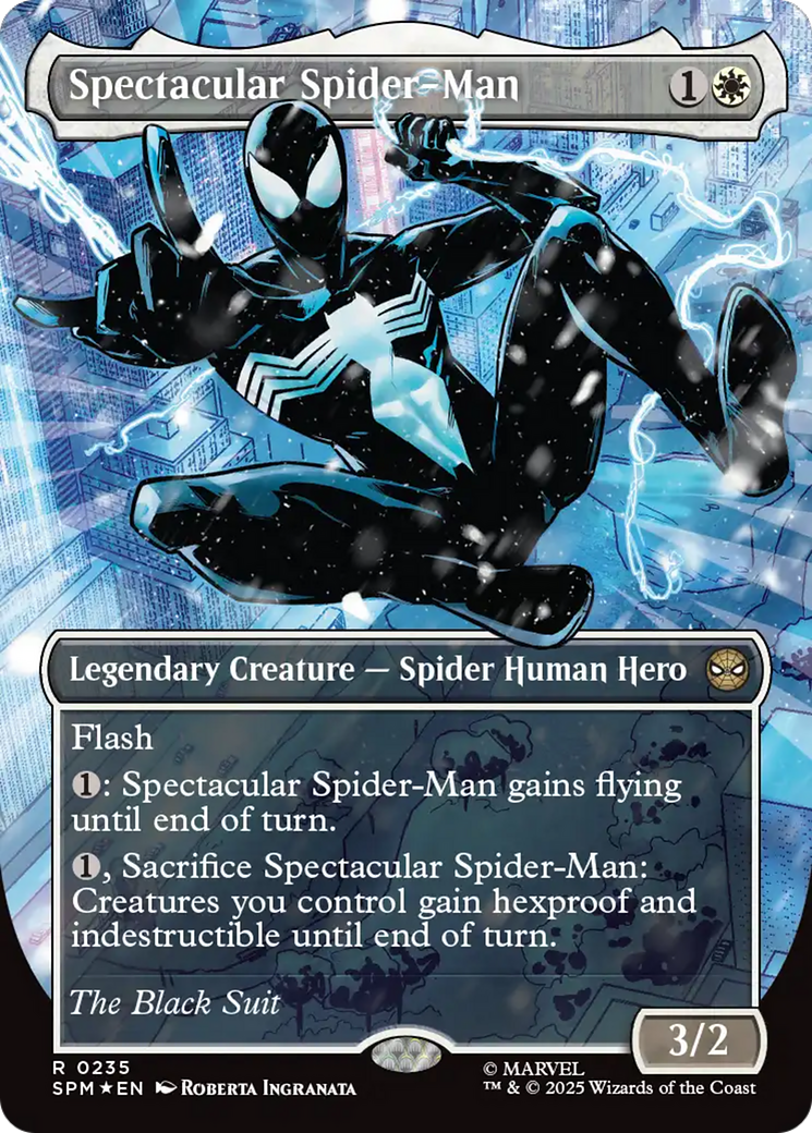 Spectacular Spider-Man (0235) (Borderless) (Textured Foil) [Marvel's Spider-Man] | Gear Gaming Fayetteville