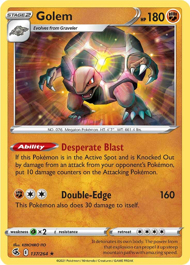 Golem (137/264) [Sword & Shield: Fusion Strike] | Gear Gaming Fayetteville