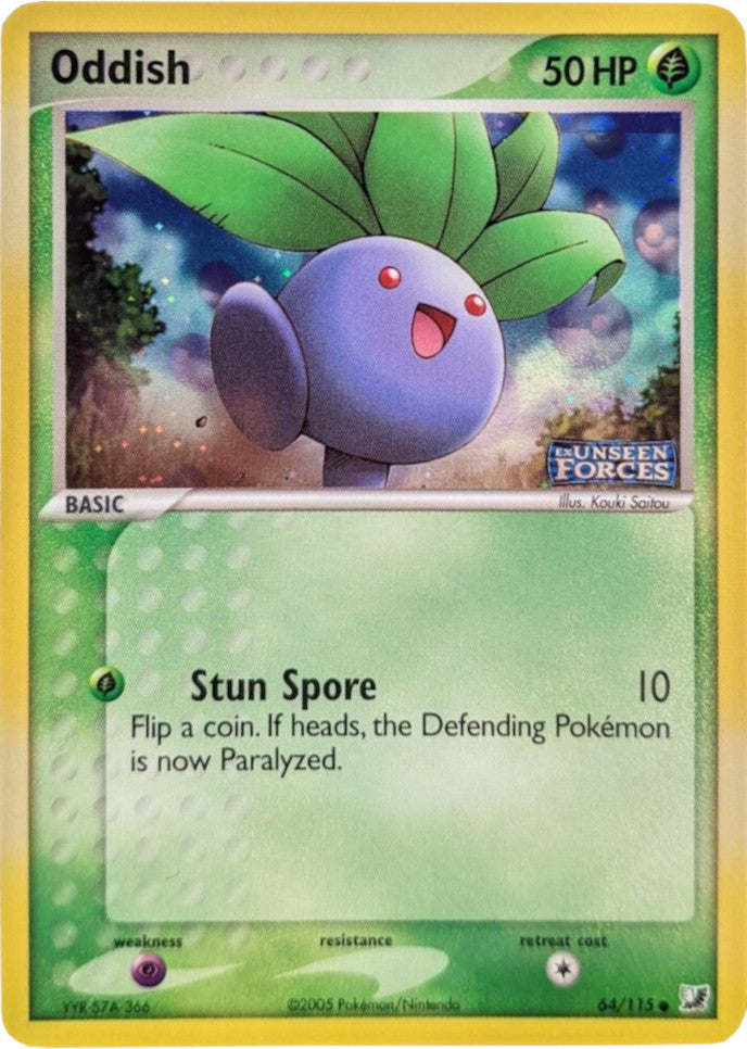 Oddish (64/115) (Stamped) [EX: Unseen Forces] | Gear Gaming Fayetteville