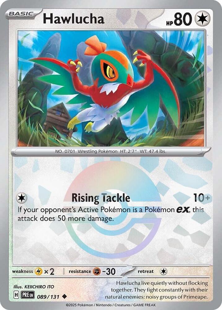 Hawlucha (089/131) (Poke Ball Pattern) [Scarlet & Violet: Prismatic Evolutions] | Gear Gaming Fayetteville