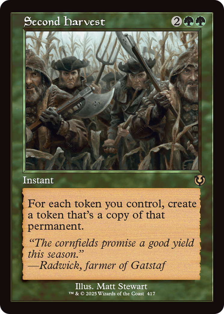 Second Harvest (Retro Frame) [Innistrad Remastered] | Gear Gaming Fayetteville