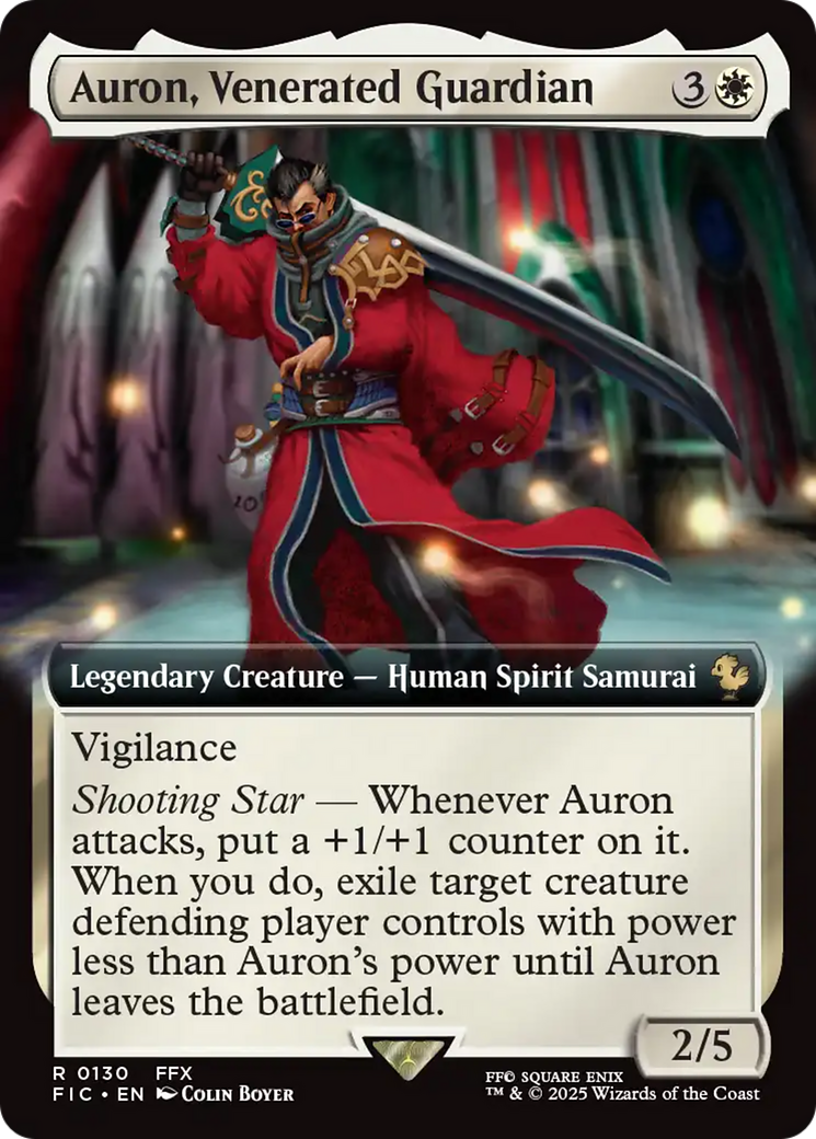 Auron, Venerated Guardian (Extended Art) [FINAL FANTASY Commander] | Gear Gaming Fayetteville