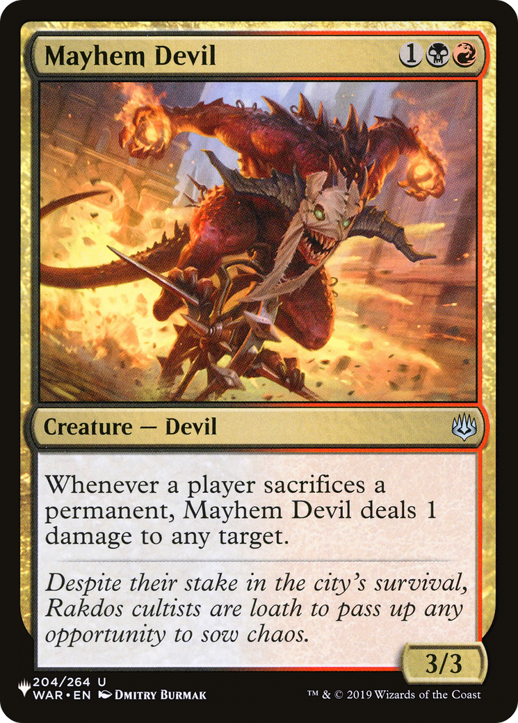 Mayhem Devil [The List Reprints] | Gear Gaming Fayetteville