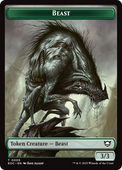 Clue // Beast (0005) Double-Sided Token [Edge of Eternities Commander Tokens] | Gear Gaming Fayetteville
