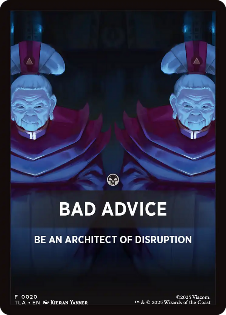 Bad Advice Theme Card [Avatar: The Last Airbender Tokens] | Gear Gaming Fayetteville
