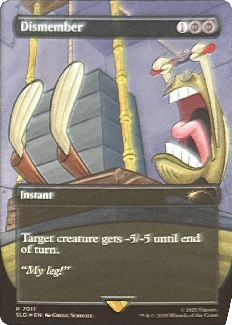 Dismember (7011) (Rainbow Foil) [Secret Lair Drop Series] | Gear Gaming Fayetteville