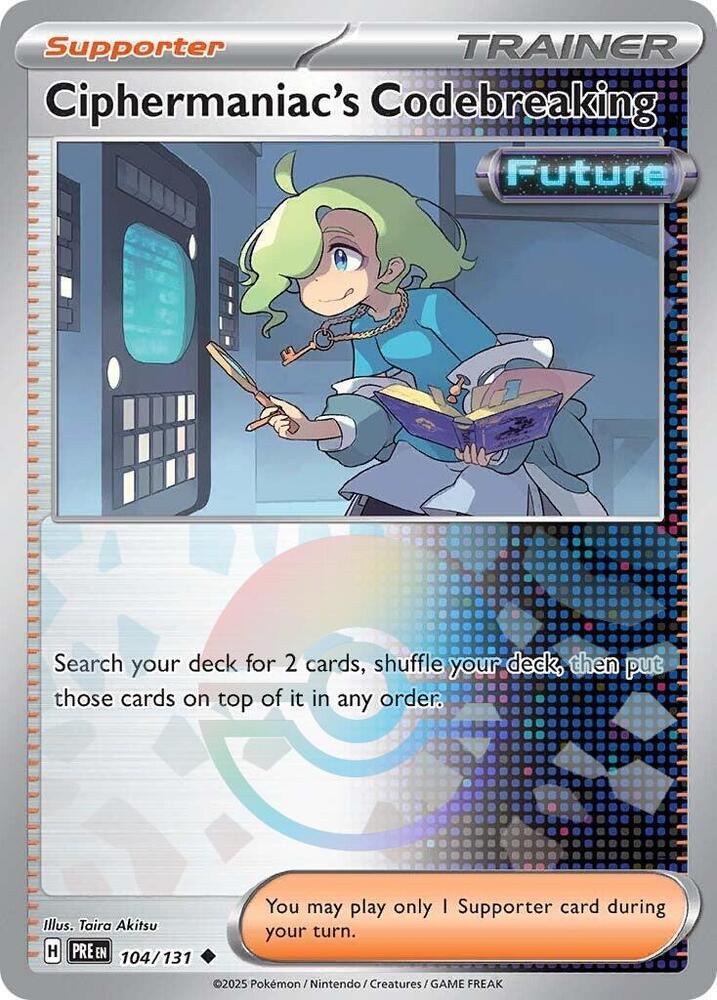 Ciphermaniac's Codebreaking (104/131) (Poke Ball Pattern) [Scarlet & Violet: Prismatic Evolutions] | Gear Gaming Fayetteville