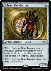 Solemn Simulacrum [Duskmourn: House of Horror Commander] | Gear Gaming Fayetteville