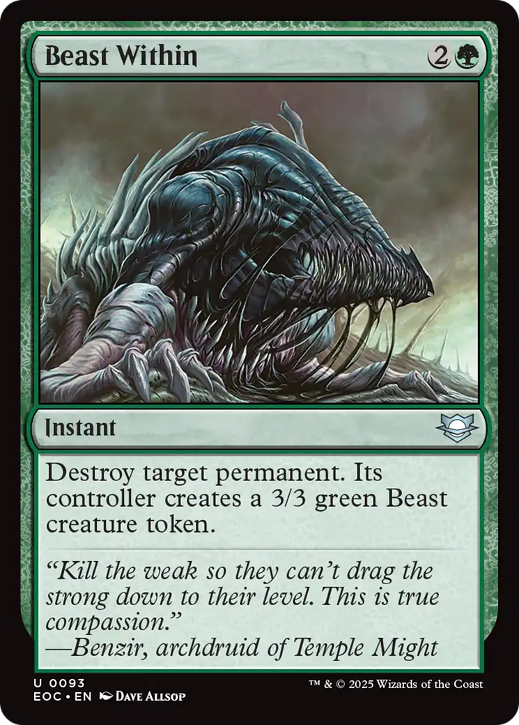 Beast Within [Edge of Eternities Commander] | Gear Gaming Fayetteville